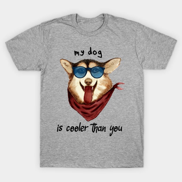 Cool Dog T-Shirt by Norzeatic